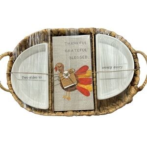 Mud Pie Thankful Serving Set